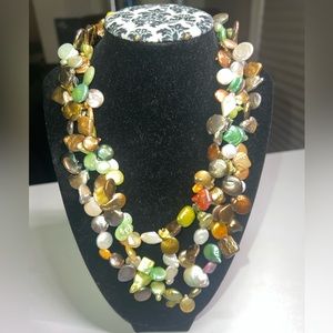 Elegant Multicolor freshwater pearl Necklace